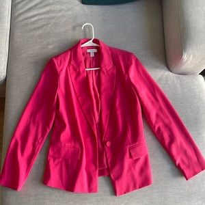 Hot Pink TopShop Crepe Blazer